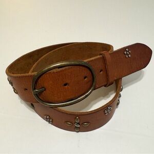 American Eagle Brown Leather Studded Belt